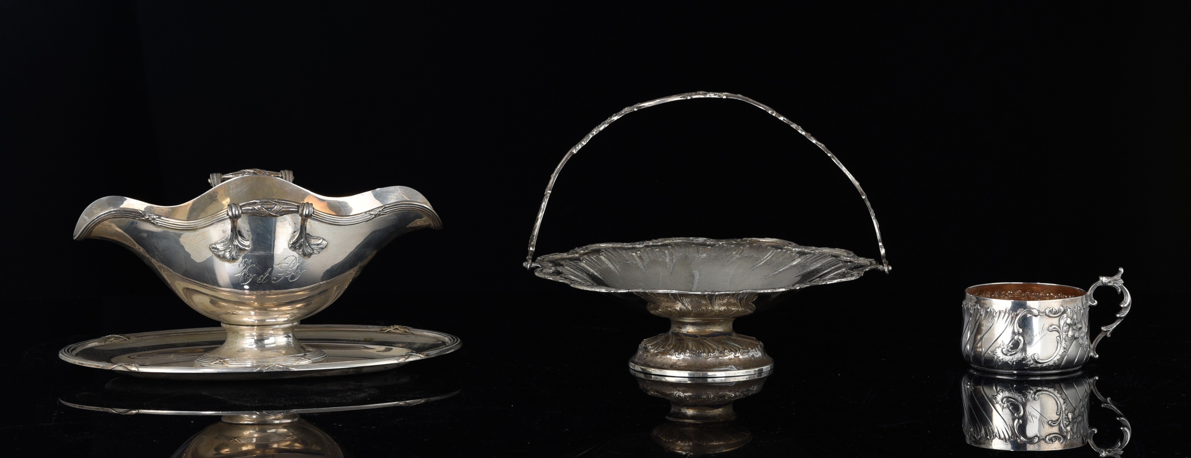 A various silver collection by Delheid - Brussels, total weight: ca 2669 g - Bild 2 aus 21