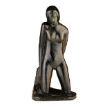 Jozef Cantre (1890-1957),'La Baigneuse', No 3/6, patinated bronze, H 55,5 cm