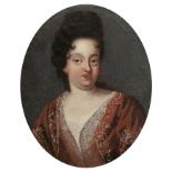 The portrait of Anne Genevieve de Bouillon de la Tour d'Auvergne, 18thC, oil on canvas, 33,5 x 40 ,5