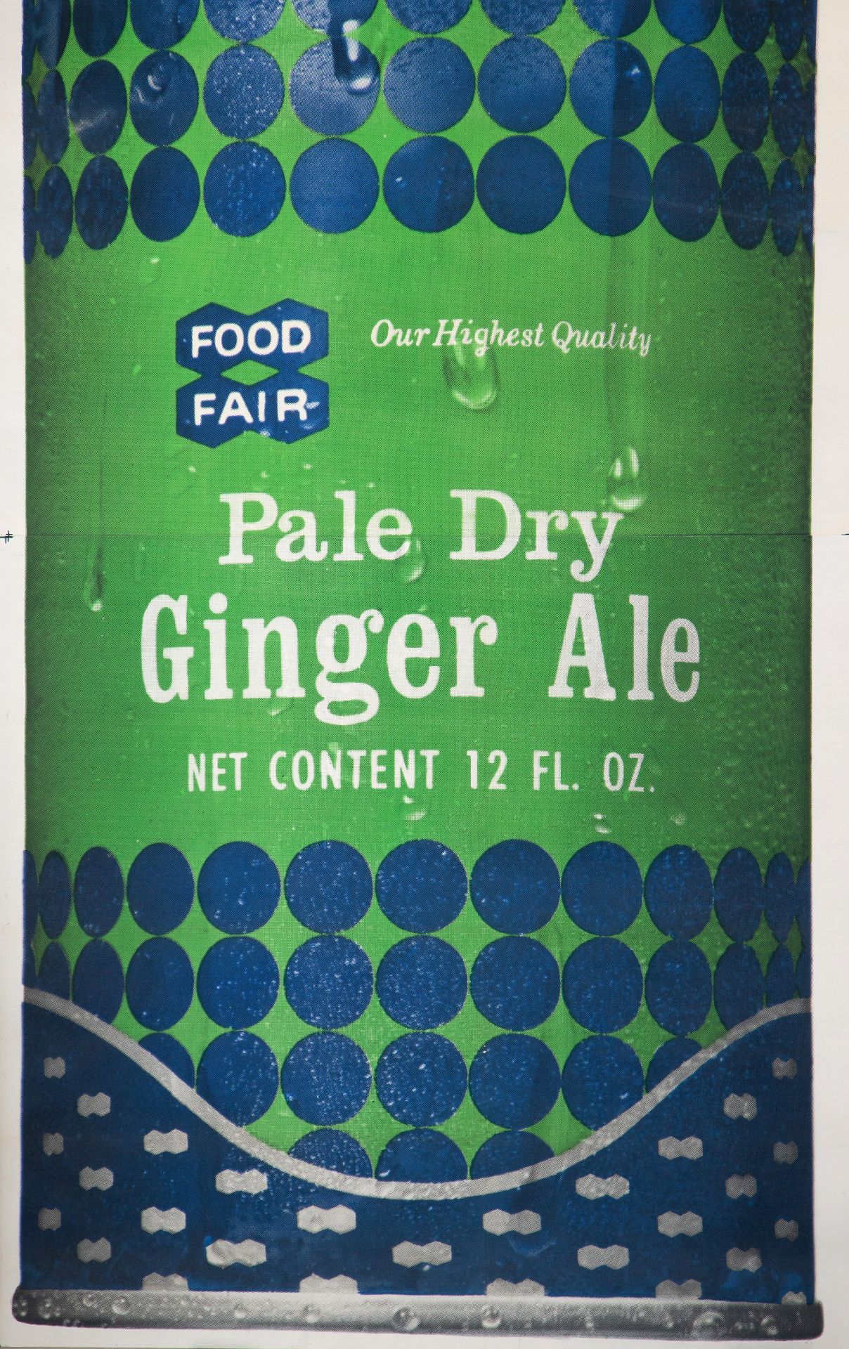 A vintage poster of 'Pale Dry Ginger Ale', lithograph, 117 x 216 cm - Image 3 of 3