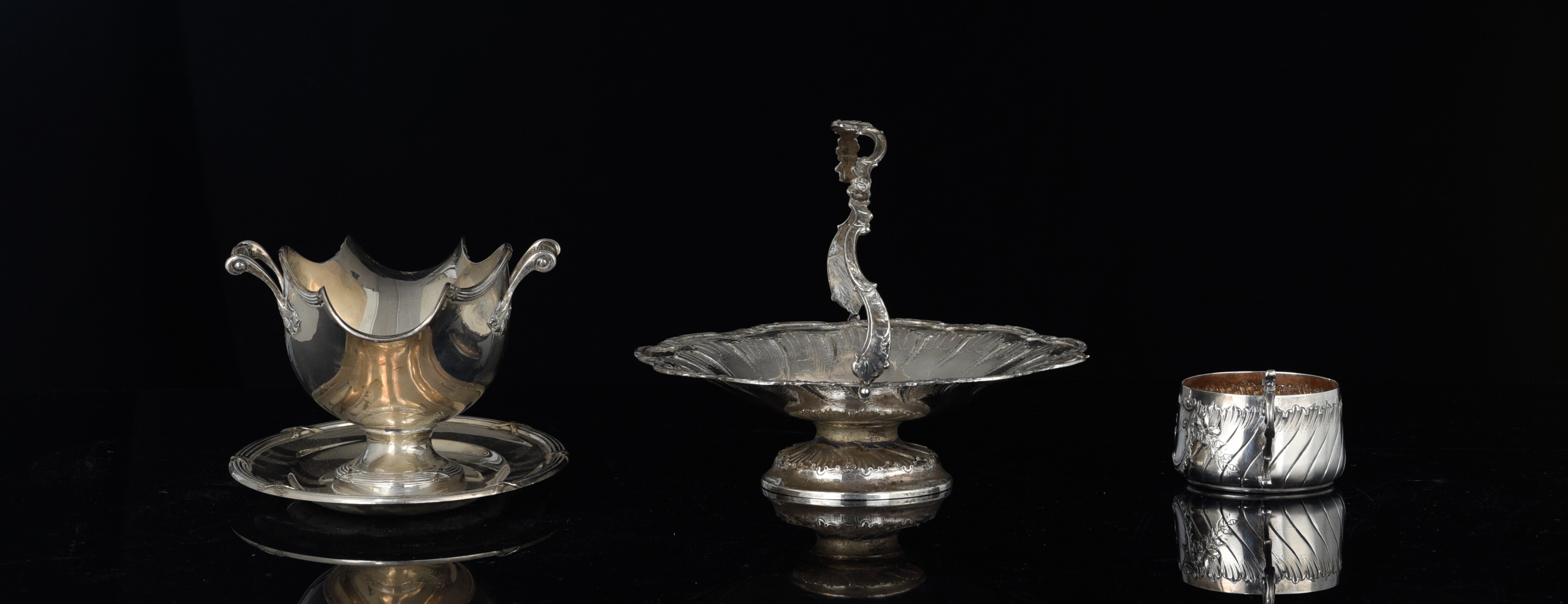 A various silver collection by Delheid - Brussels, total weight: ca 2669 g - Bild 3 aus 21