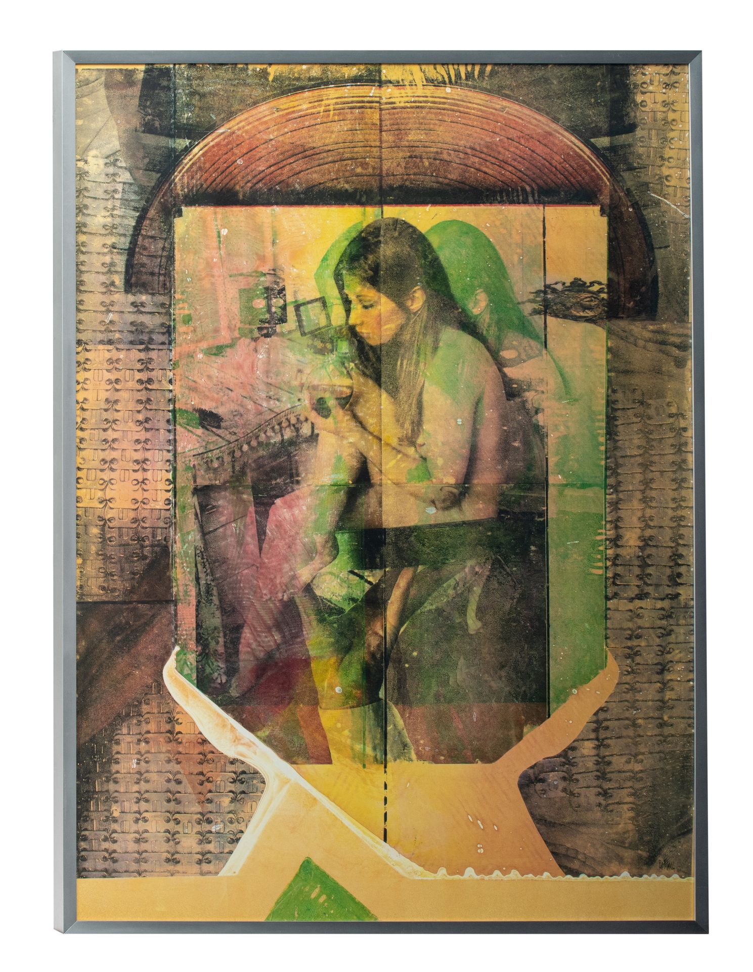 Pol Mara (1920-1998), Room service, mixed media on paper on panel, 1994, 95 x 129 cm - Bild 2 aus 6