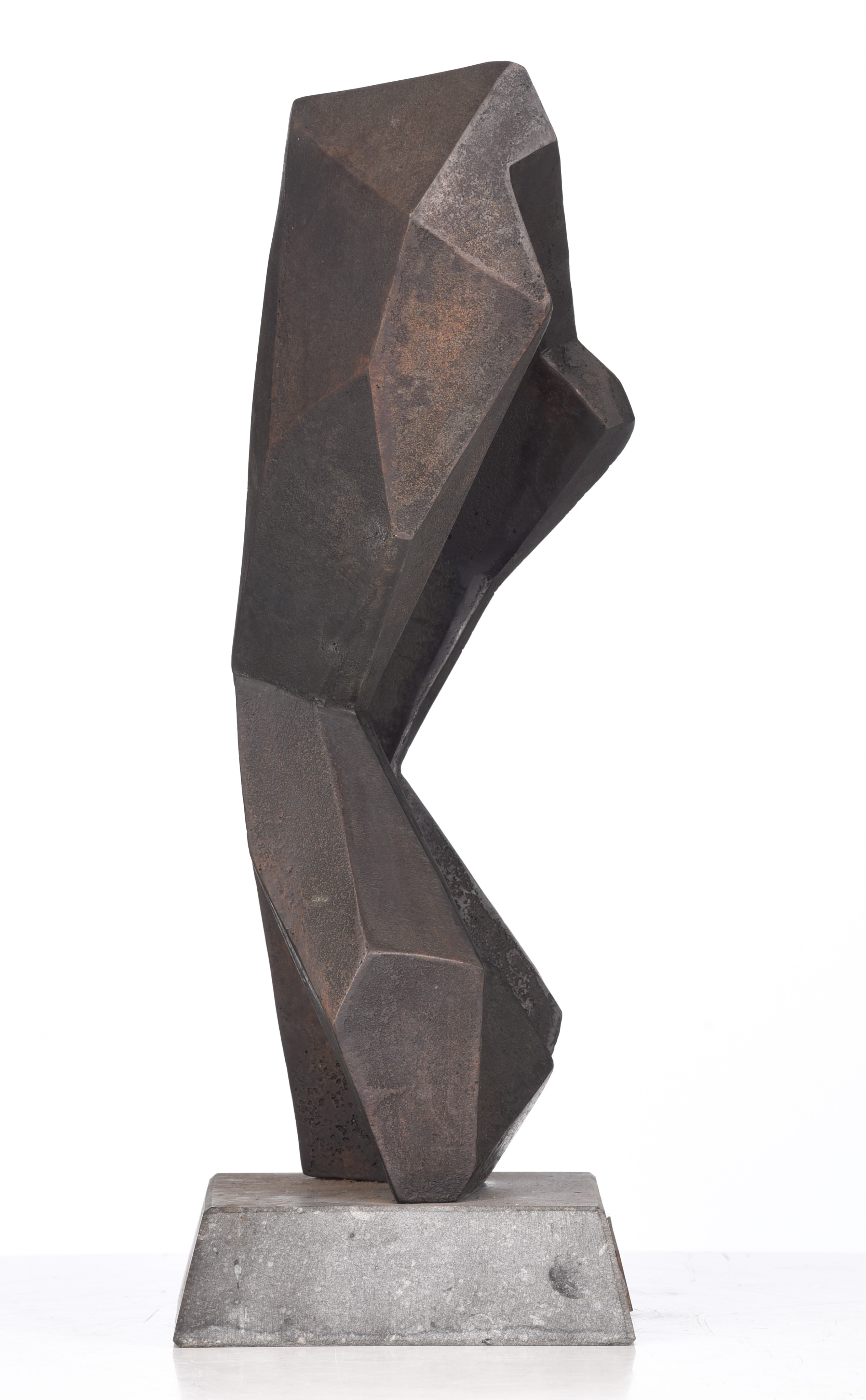 Steffen Christensen (1941), 'River of Dreams', patinated bronze on a Belgian blue stone base, H 39,5 - Image 5 of 8