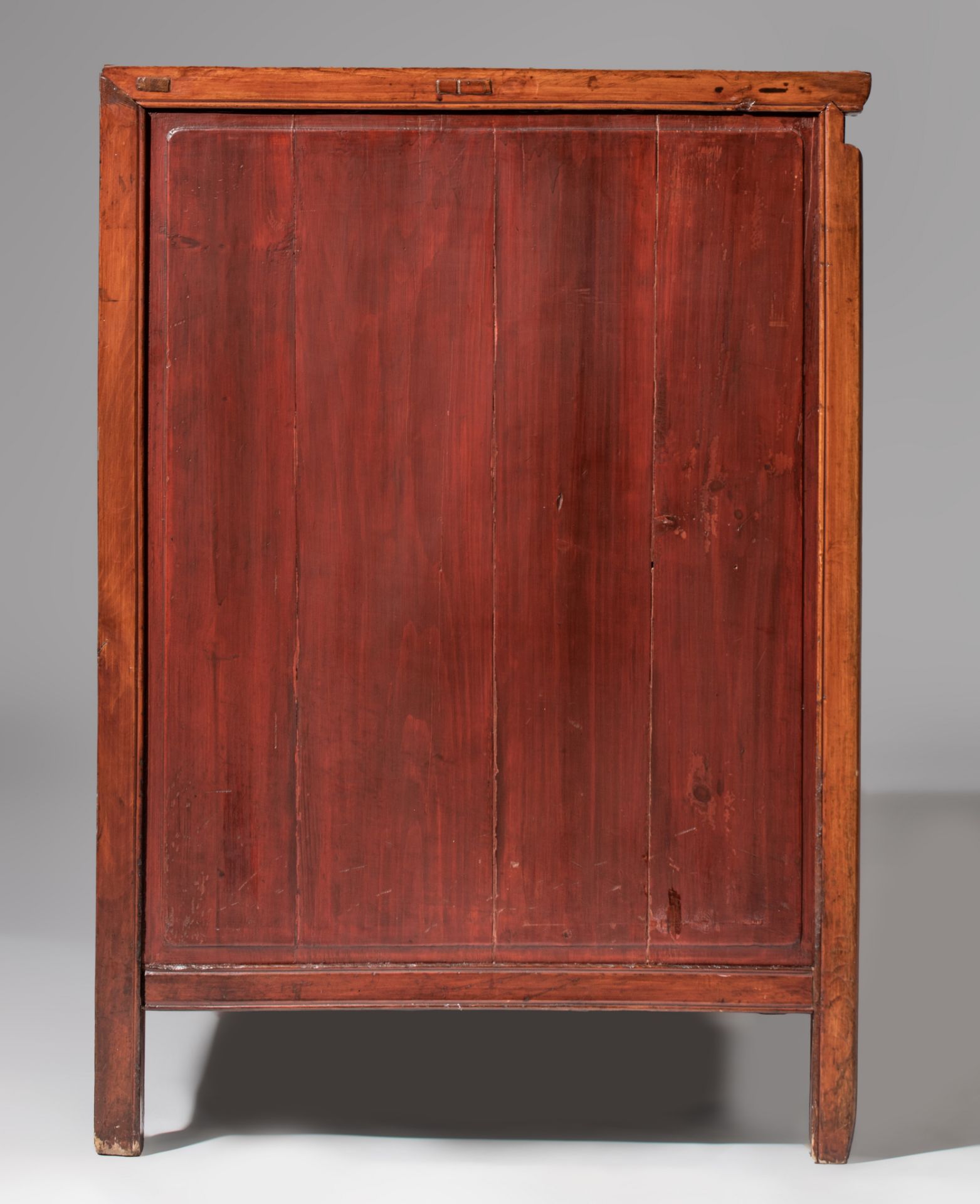 A Chinese assembled hardwood chest, 95 x 67 - H 95 cm - Image 7 of 7