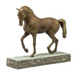 Catherine Thiry (1962), 'Lorenzo', patinated bronze on a Belgian bluestone base, No 3/8, H 53,5 - 62