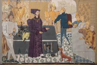 Pol Mara (1920-1998), 'The Golden Fleece', 1970, tempera on paper, 140 x 209 cm