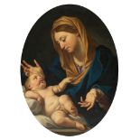 Madonna and Child, 19thC, oil on copper, 77 x 101 cm