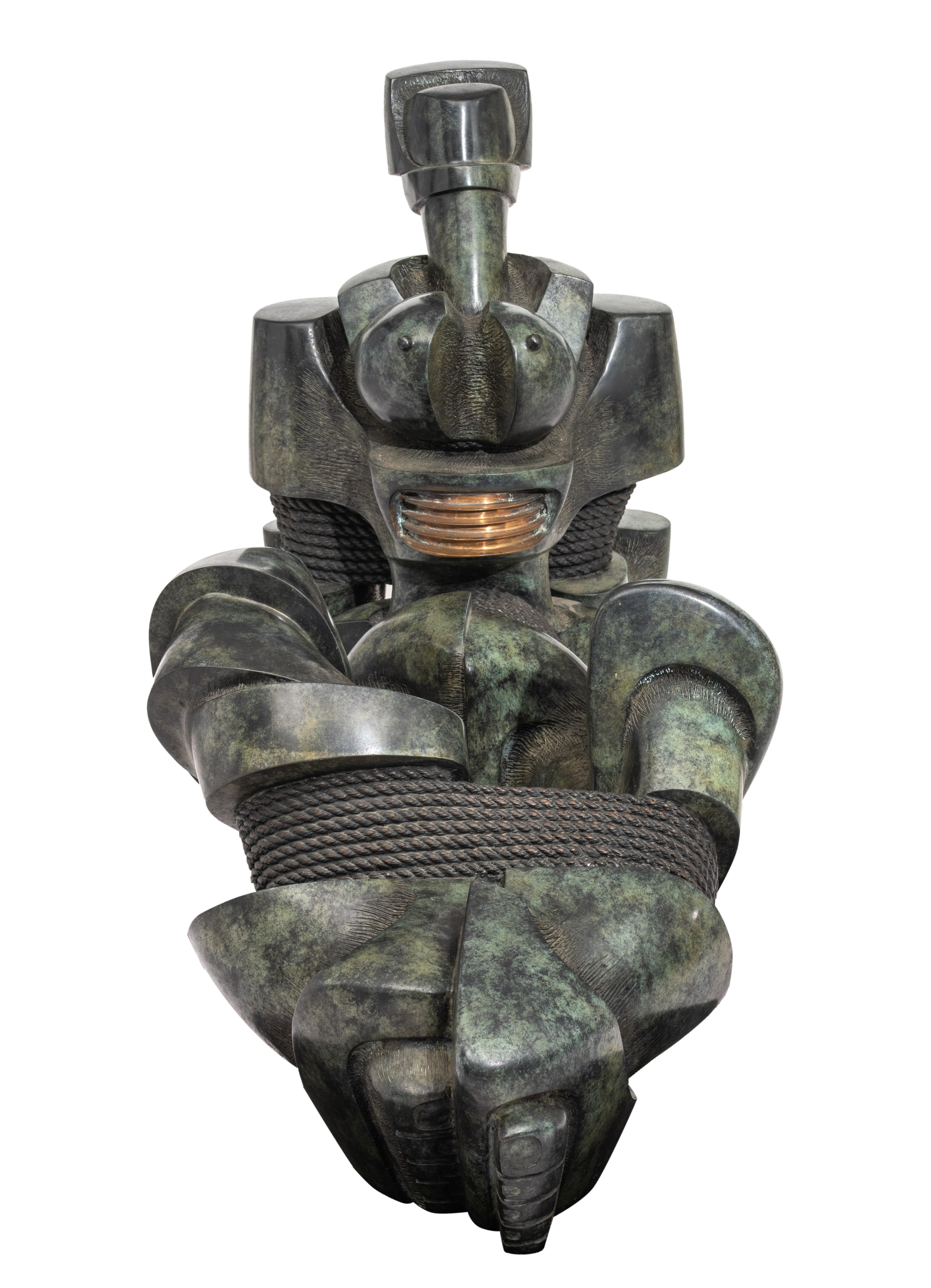 Henri Lannoye (1946-2006), 'Bounded', No 5/6, 1992, patinated bronze, H 68 - W 125 cm - Image 3 of 7