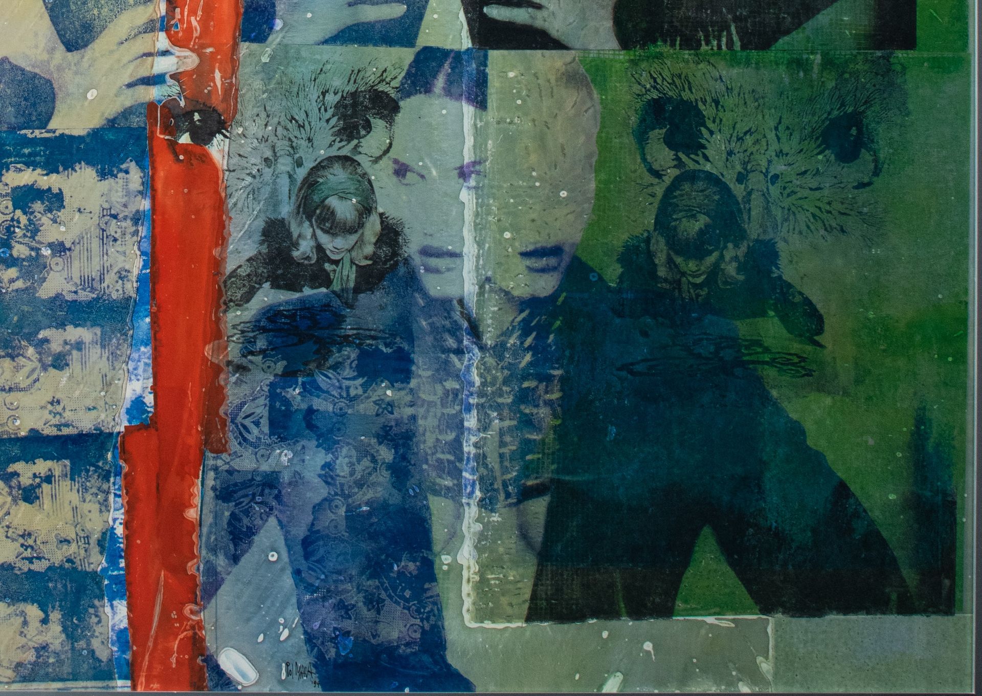 Pol Mara (1920-1998), Les modes passent, mixed media on panel, 1990, 91 x 125 cm - Image 6 of 6