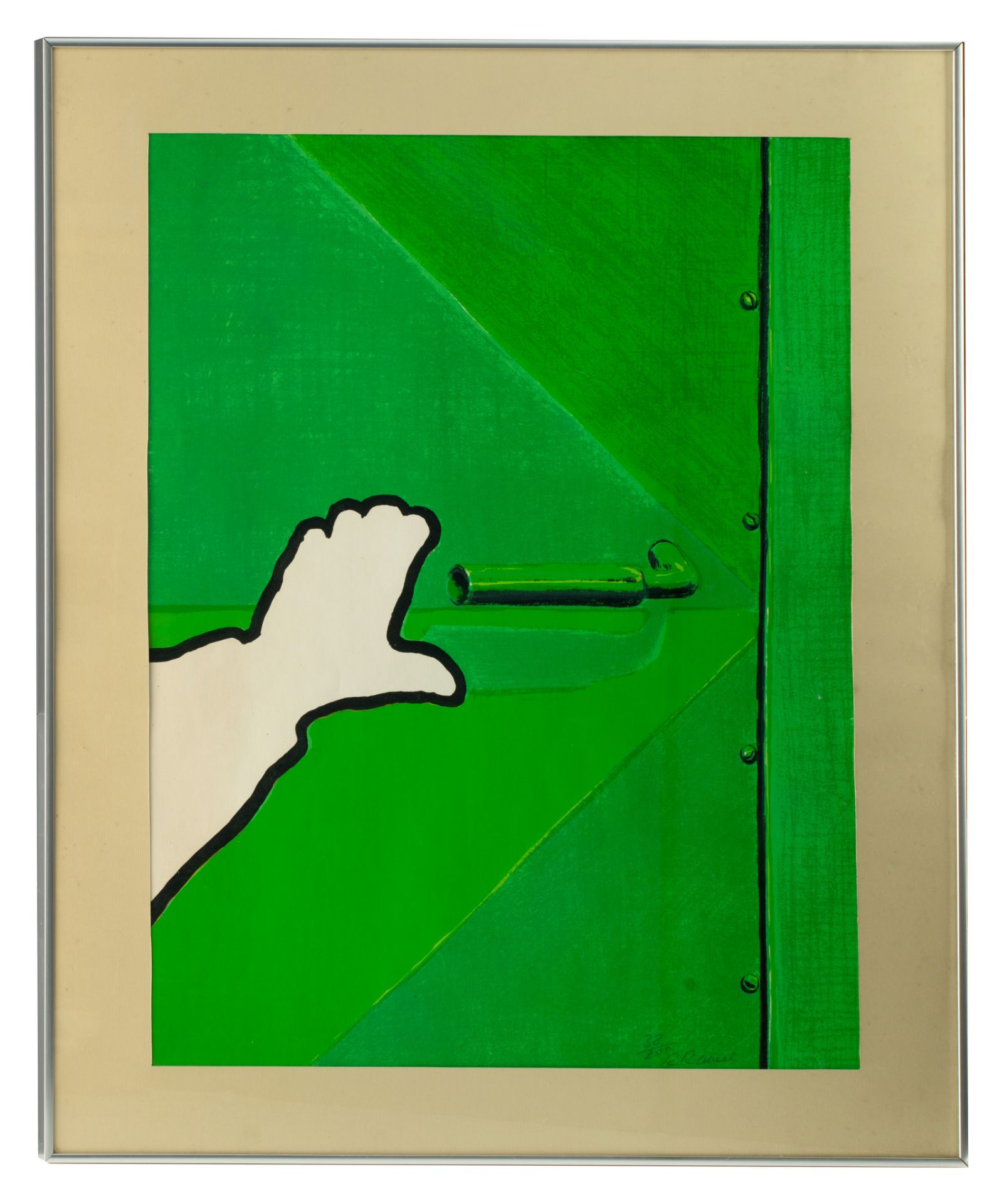 Roger Raveel (1921-2013), 'Groene Poort', lithograph, No 38/200, 54 x 72 cm - Image 2 of 4