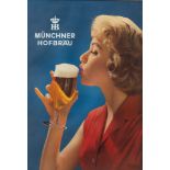 A vintage poster of Munchner Hofbrau, the '60s, 82 x 116 cm