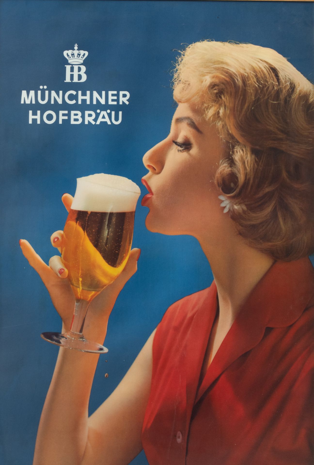 A vintage poster of Munchner Hofbrau, the '60s, 82 x 116 cm