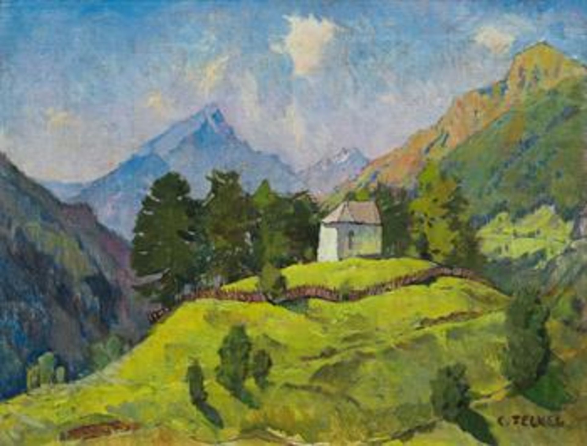 Karl Felkel: Bergkapelle in Tirol