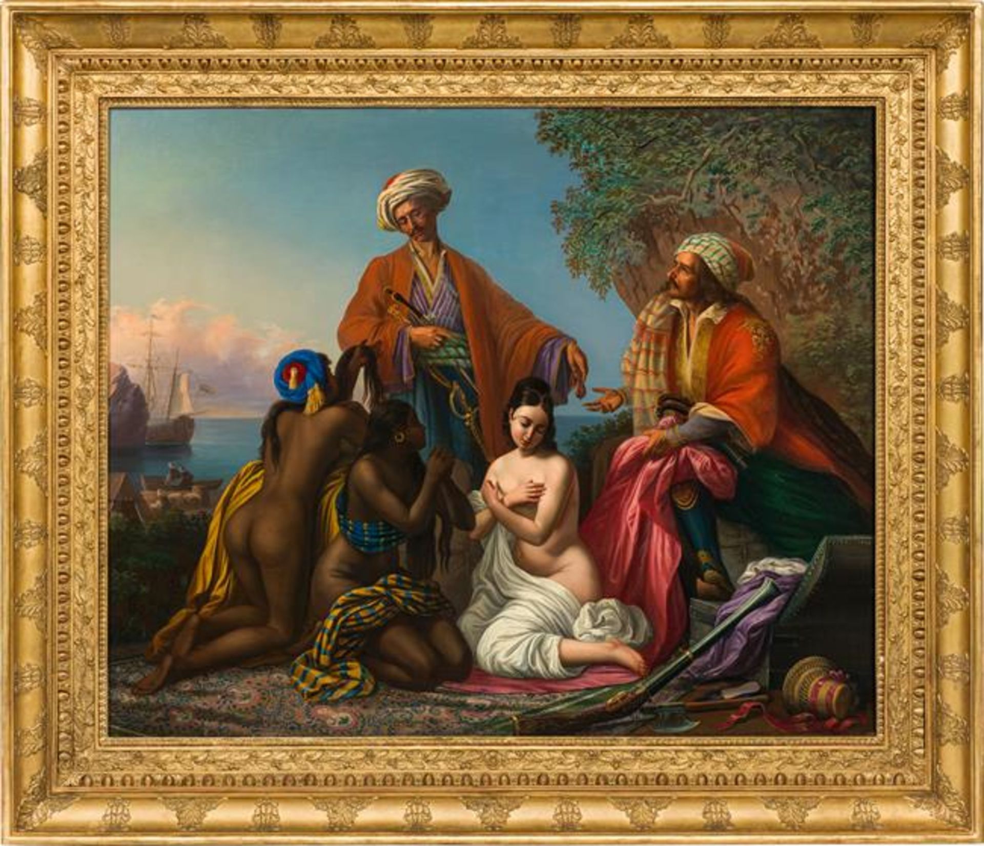 Artist of the 19th century: Oriental slave traders - Image 2 of 2