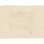 Pablo Picasso: Minotaure, une Coupe à la Main, et Jeune Femme, aus "La Suite Vollard"