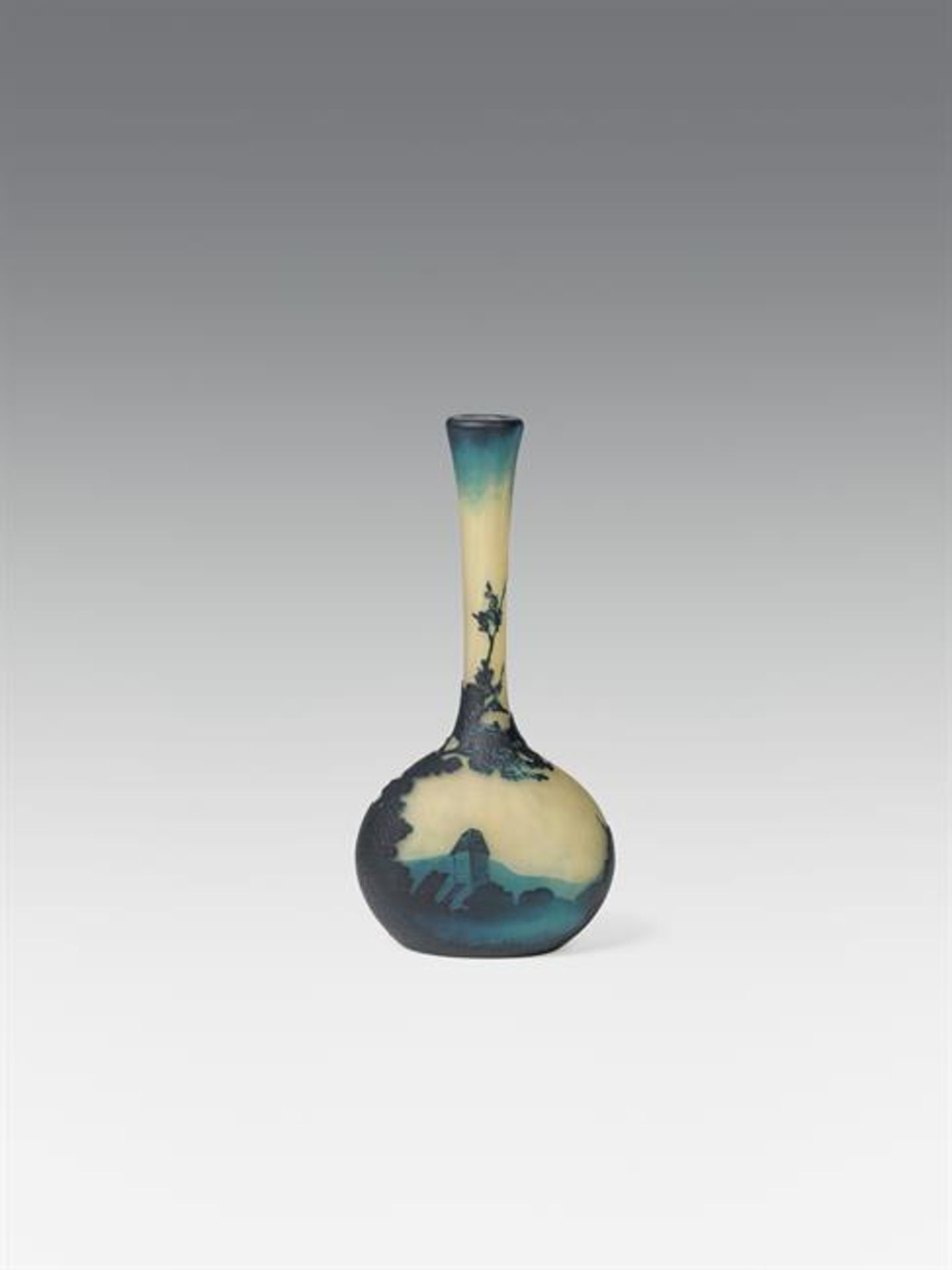 Muller Frès: Small vase "Paysage"