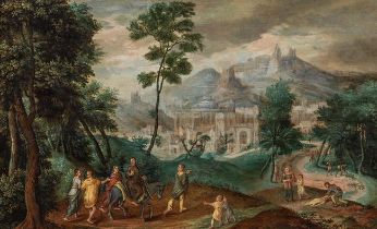 Jacob Grimmer: The Triumphal Entry of Christ in Jerusalem