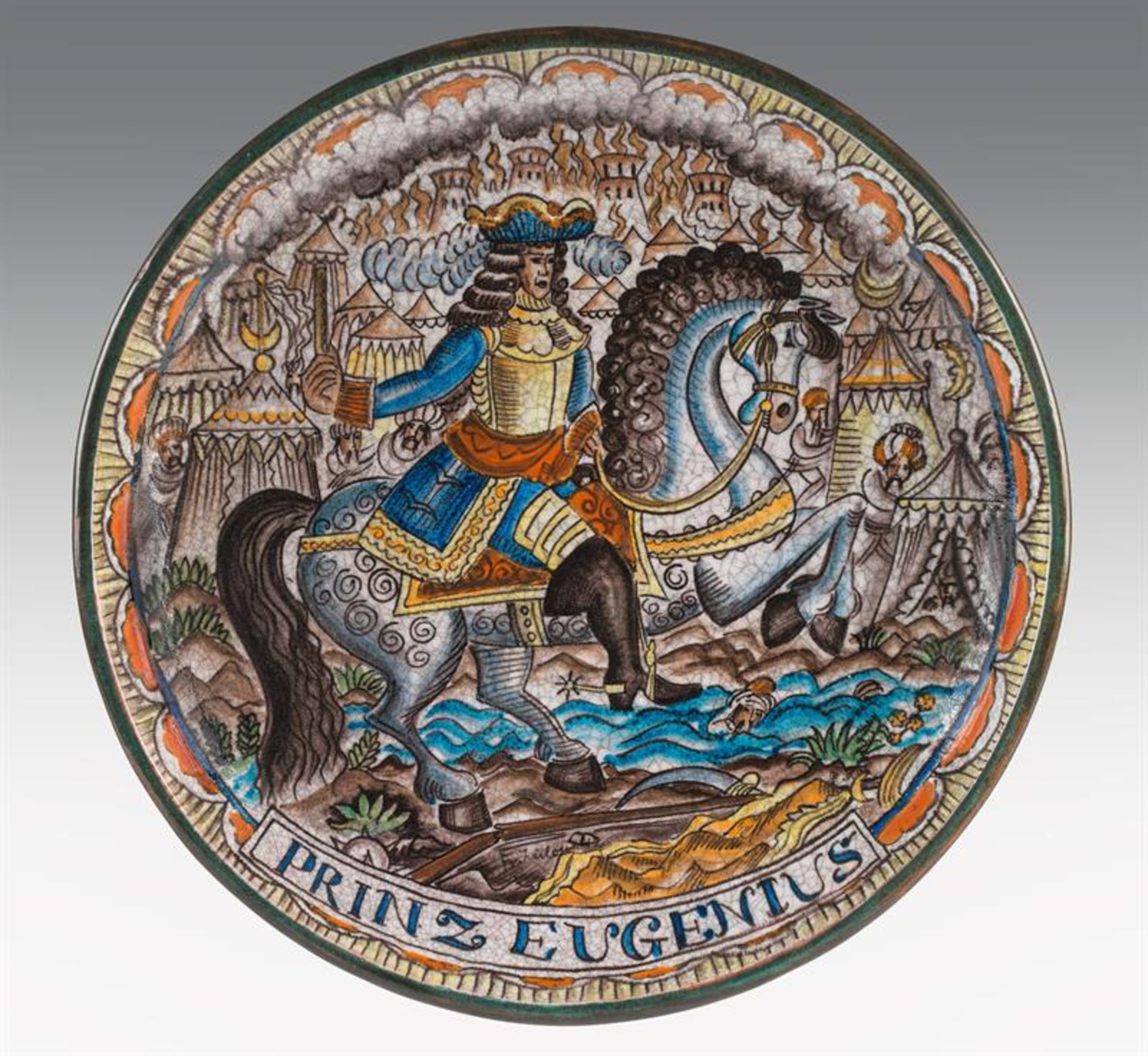 Franz von Zülow: Wall plate "Prinz Eugenius"