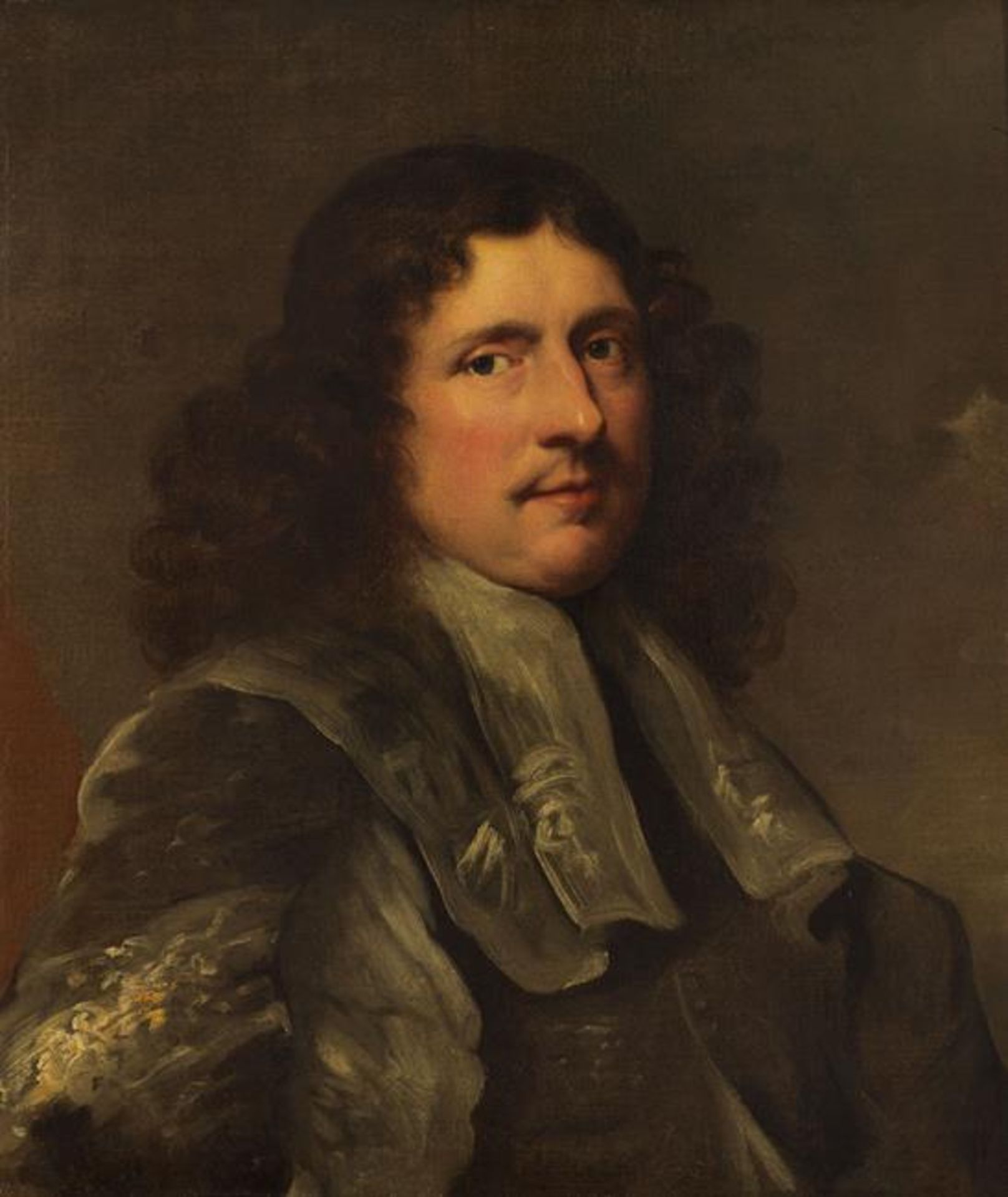 Dutch Master: Portrait of a man in grey garment