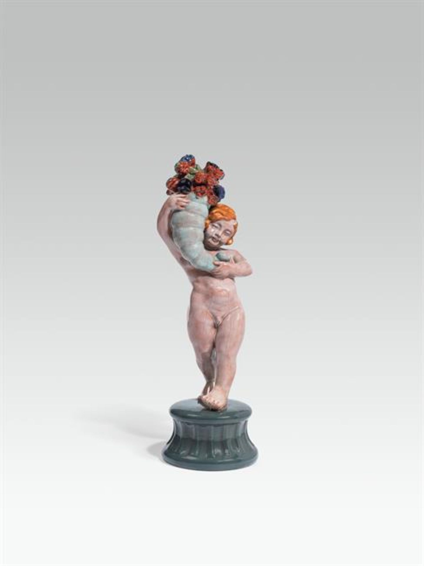 Attributed to Michael Powolny : Putto with cornucopia