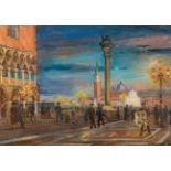 Richard Harlfinger: Die Piazetta in Venedig