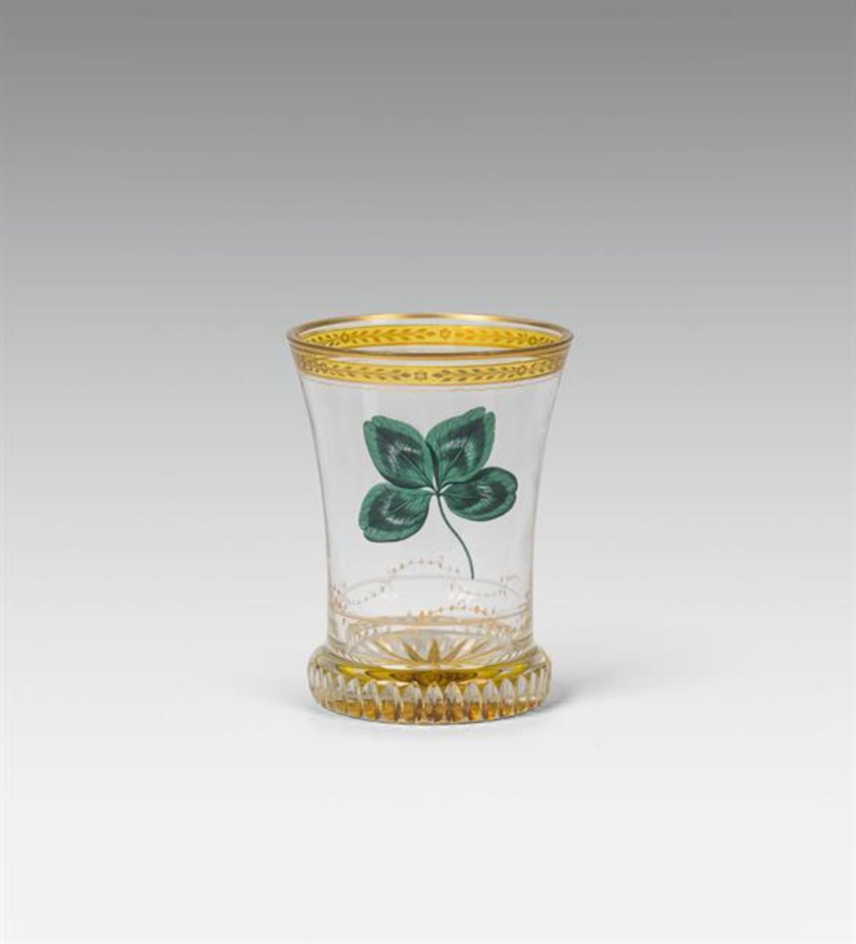 Anton Kothgasser: Beaker with four-leaf clover