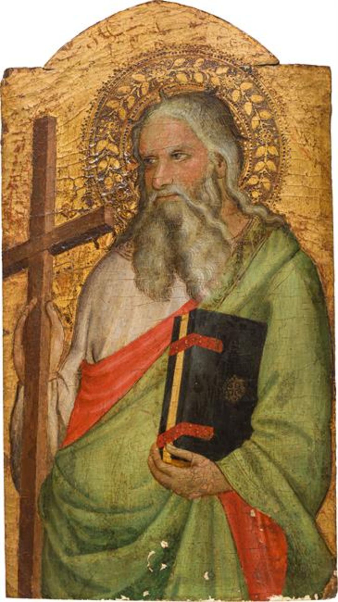 Florentine Master (Antonio Veneziano ?) : Saint Andrew - Image 2 of 2