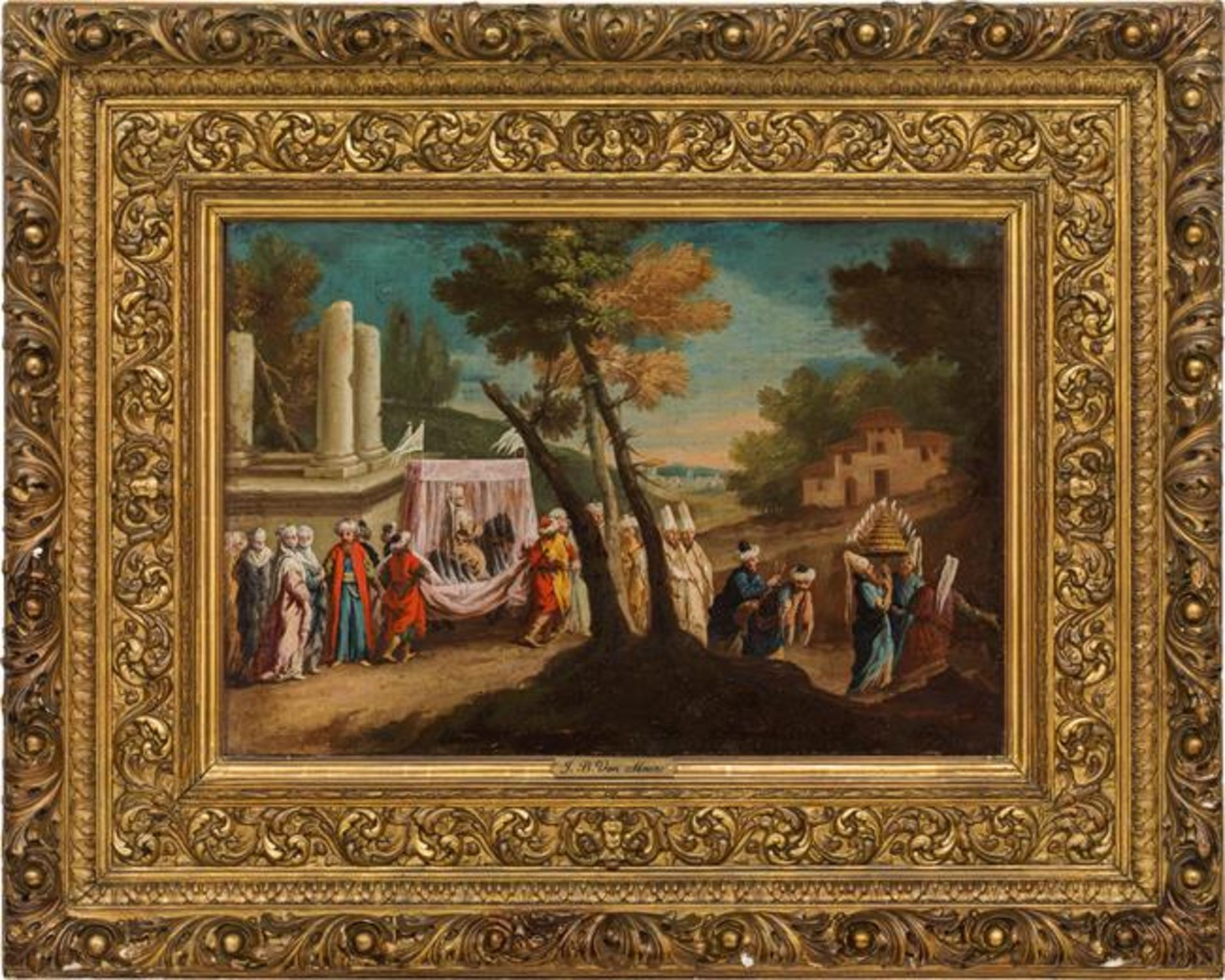 Jean-Baptiste Vanmour und Werkstatt zugeschrieben: Osmanische Hochzeitsprozession - Bild 2 aus 2