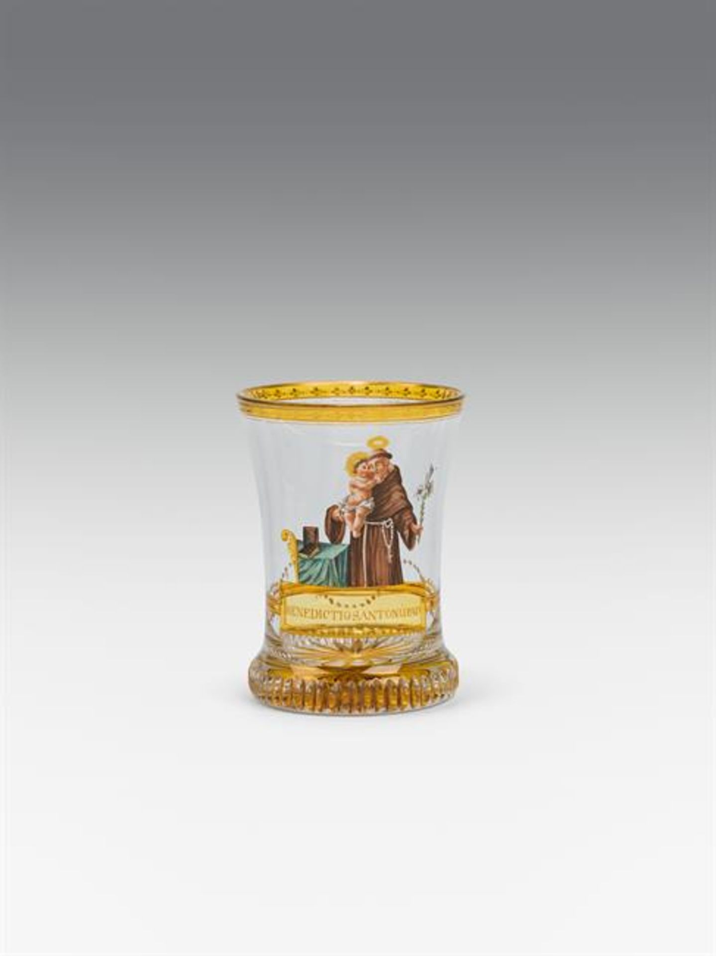 Anton Kothgasser: Beaker "Saint Anthony" "Hl. Antonius"