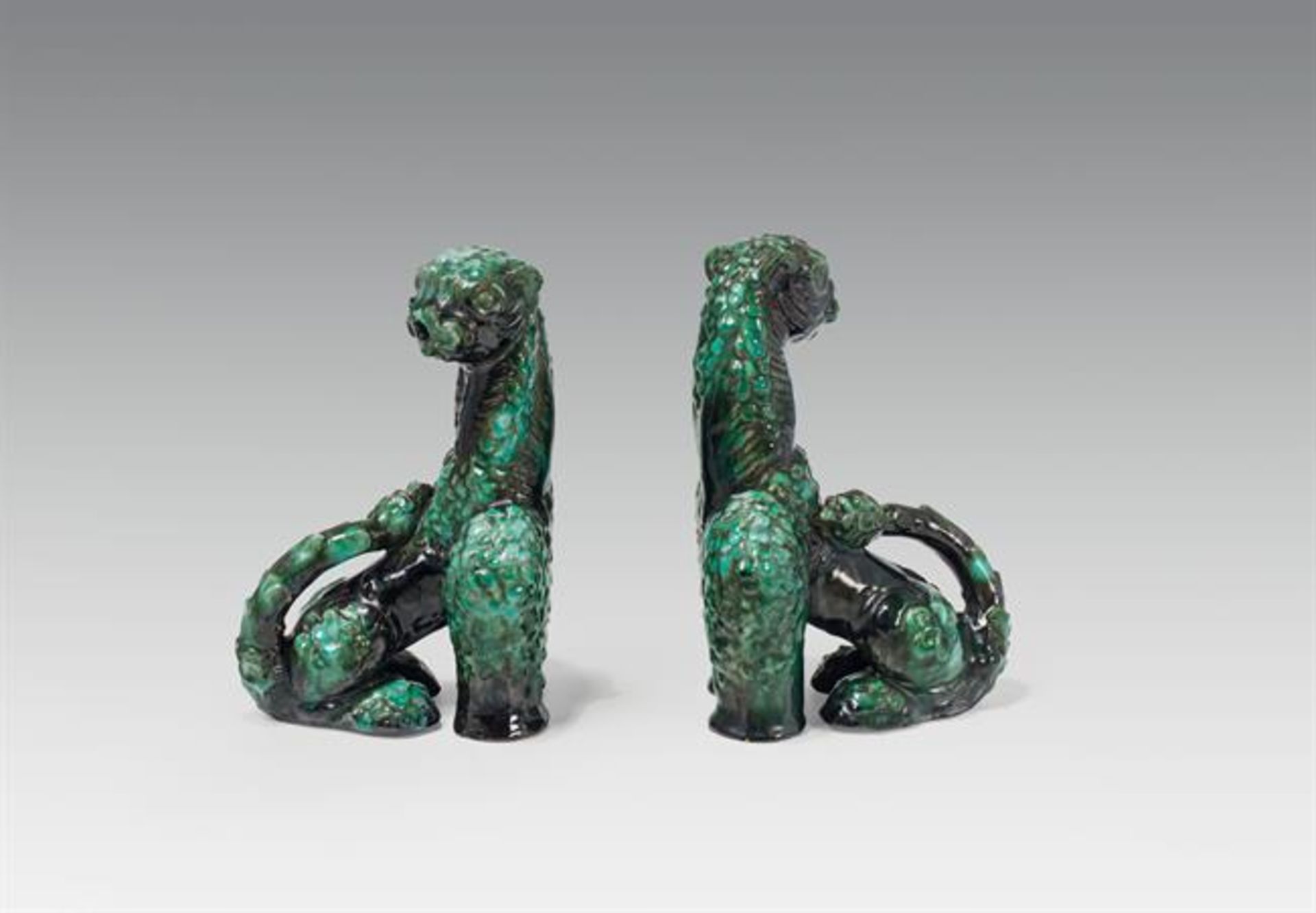 probably Kitty Rix and Wiener Werkstätte: Pair of bookends