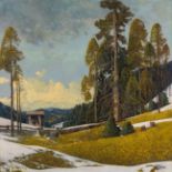 Josef Stoitzner: Landschaft im Vorfrühling