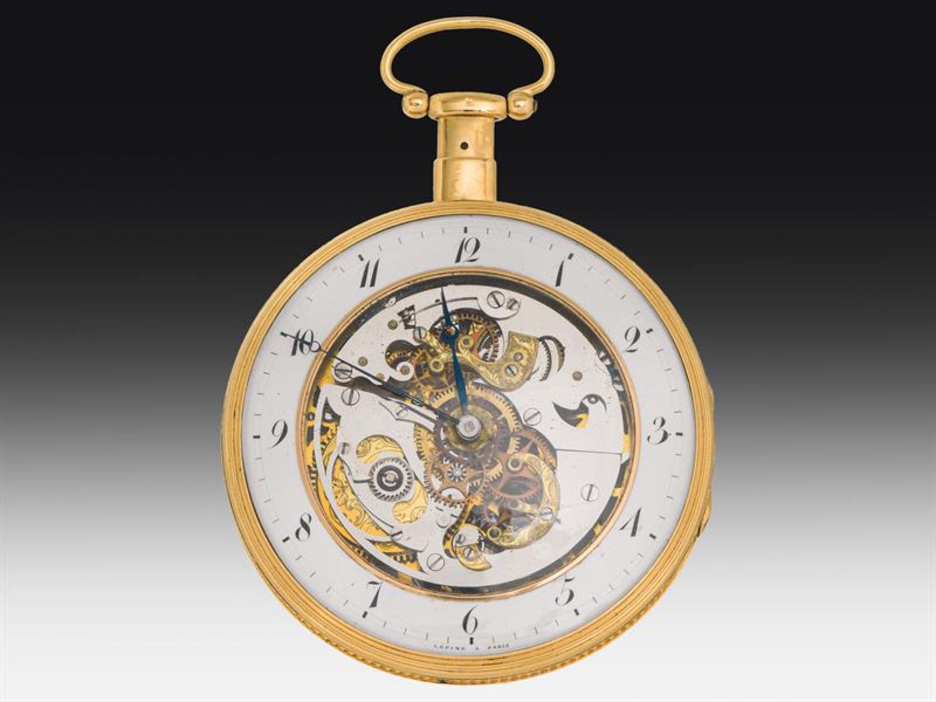 Golden pocket watch with quarter-hour repetition - Image 2 of 2