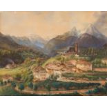 Anton Schiffer: Berchtesgaden mit dem Watzmann