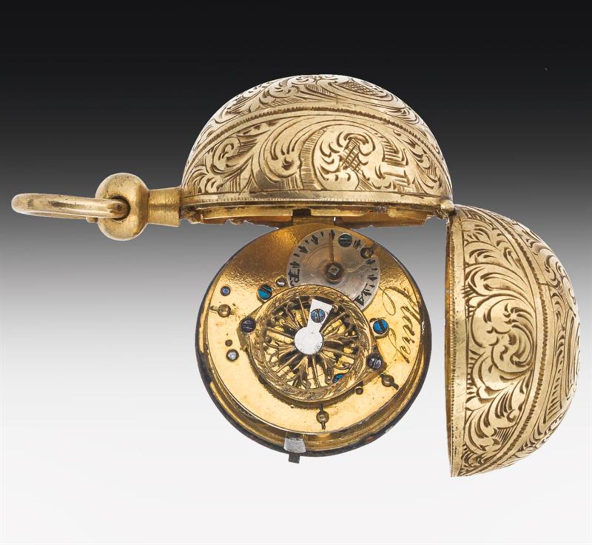 Miniature pendant watch with spindle movement - Image 2 of 2