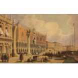 Künstler des 19. Jh.: Venedig, Blick auf den Dogenpalast