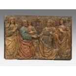 Relief "Begegnung von Joachim und Anna an der Goldenen Pforte"