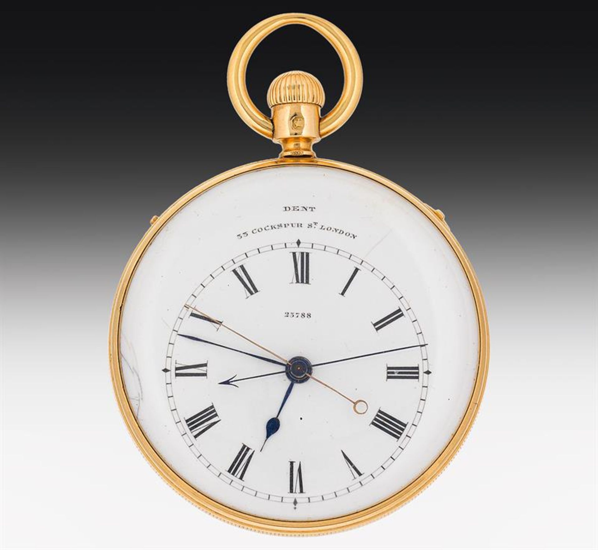 Golden pocket watch, Dent