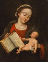 Follower of Joos van Cleve : Madonna with child