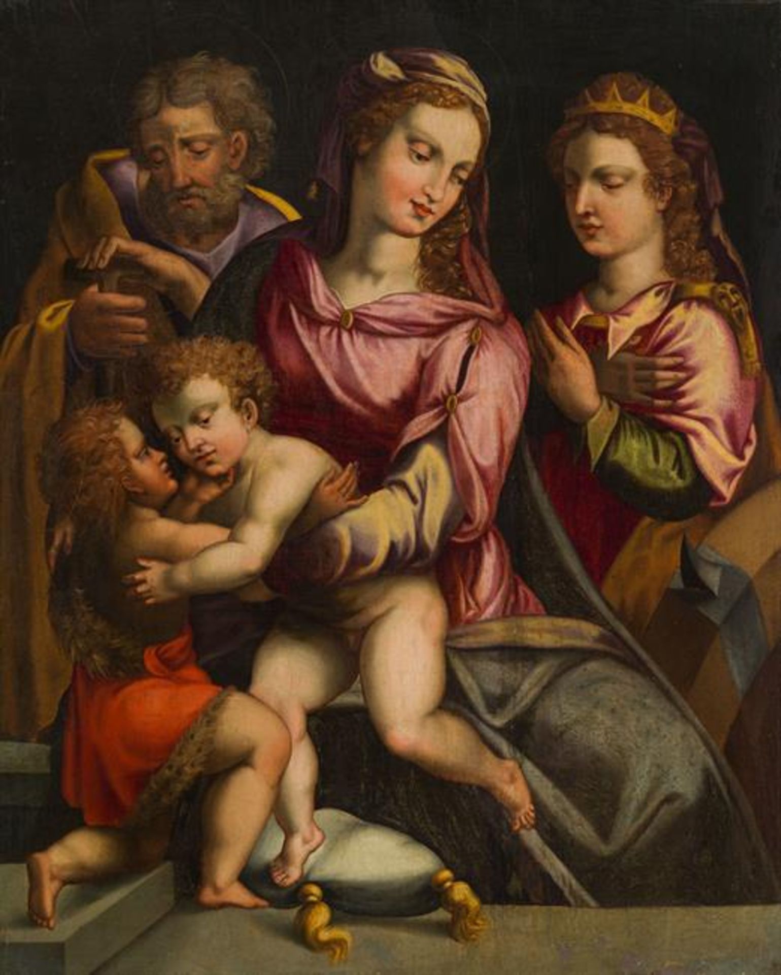 Studio of Francesco del Brina : Holy family