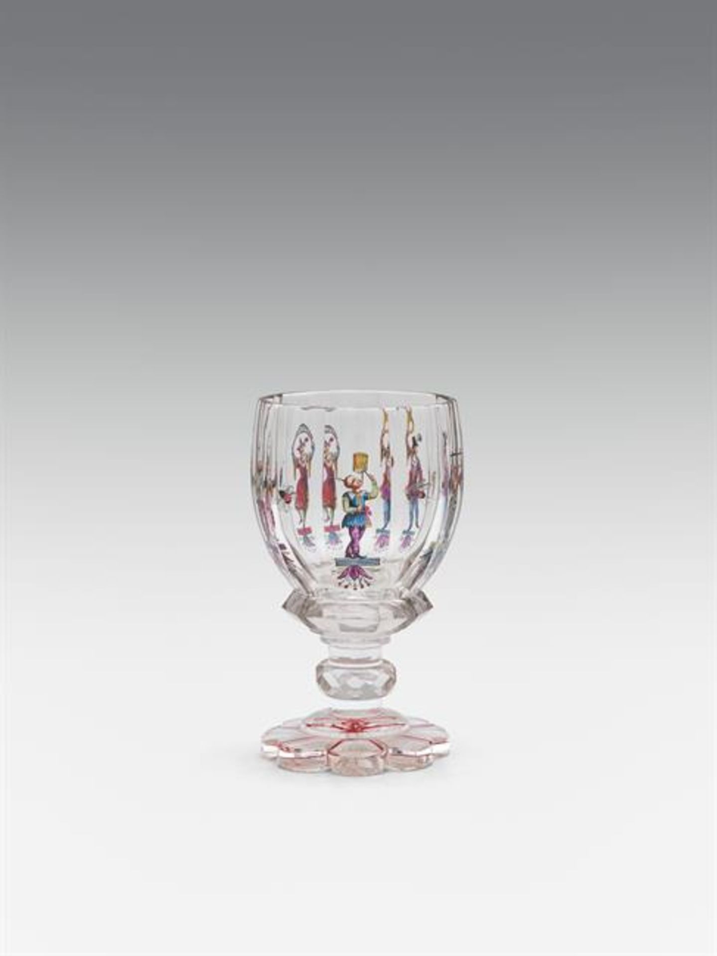 workshop of Friedrich Egermann: Goblet with jester