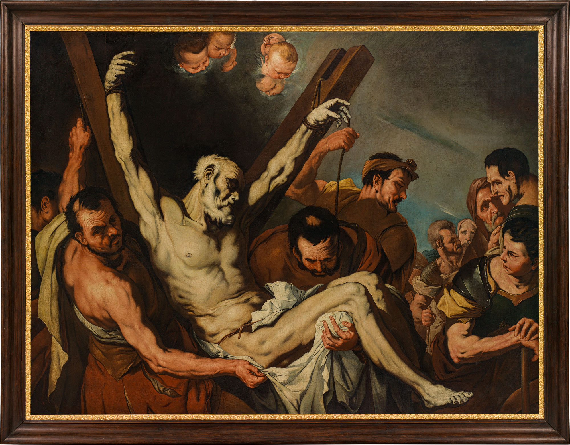 Studio of Luca Giordano : Deposition of St. Andrew - Image 2 of 2