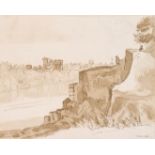 Nach Claude Gellée, genannt Claude Lorrain: Blick über den Tiber in Rom