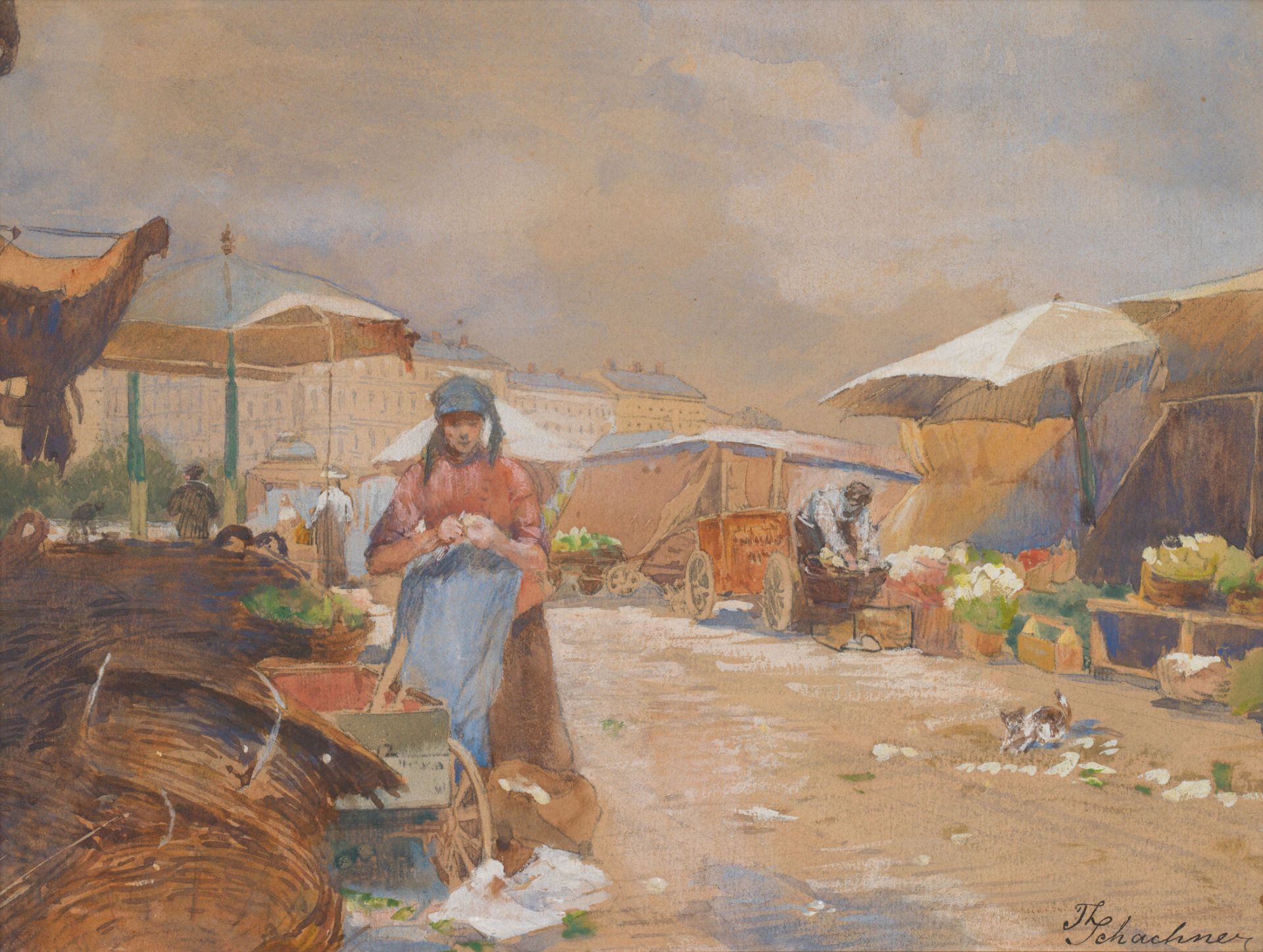 Therese Schachner: Wiener Naschmarkt