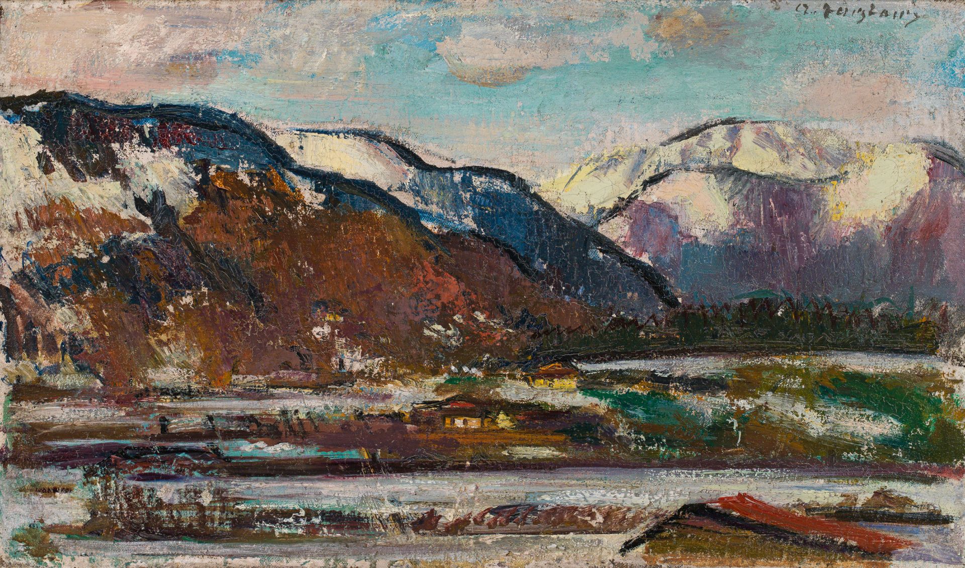 Anton Faistauer: Mountain landscape near Maishofen