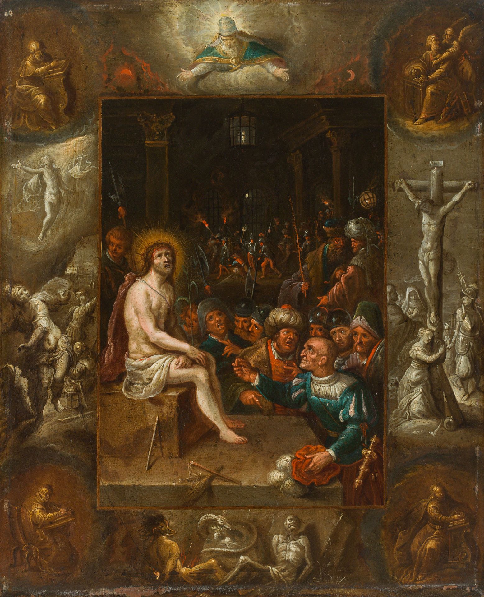 Circle of Frans Francken the Younger : Mockery of Christ