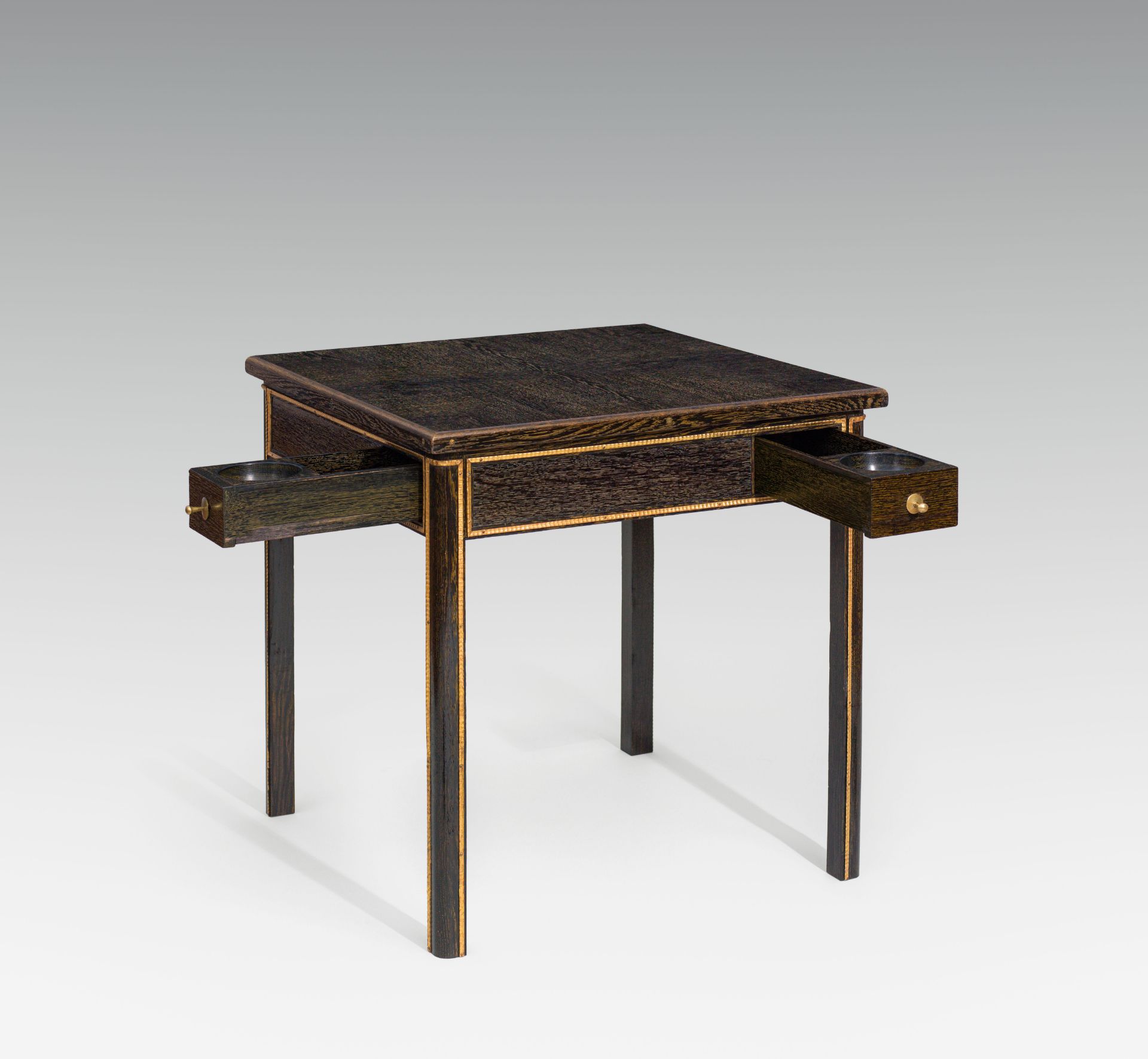 Josef Hoffmann (form) and Carl Otto Czeschka (decor): Gaming table for the hunting lodge Hochreith i - Image 3 of 3