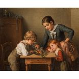 Hedwig Friedlaender Edle von Mahlheim: Kinder mit Goldfischglas