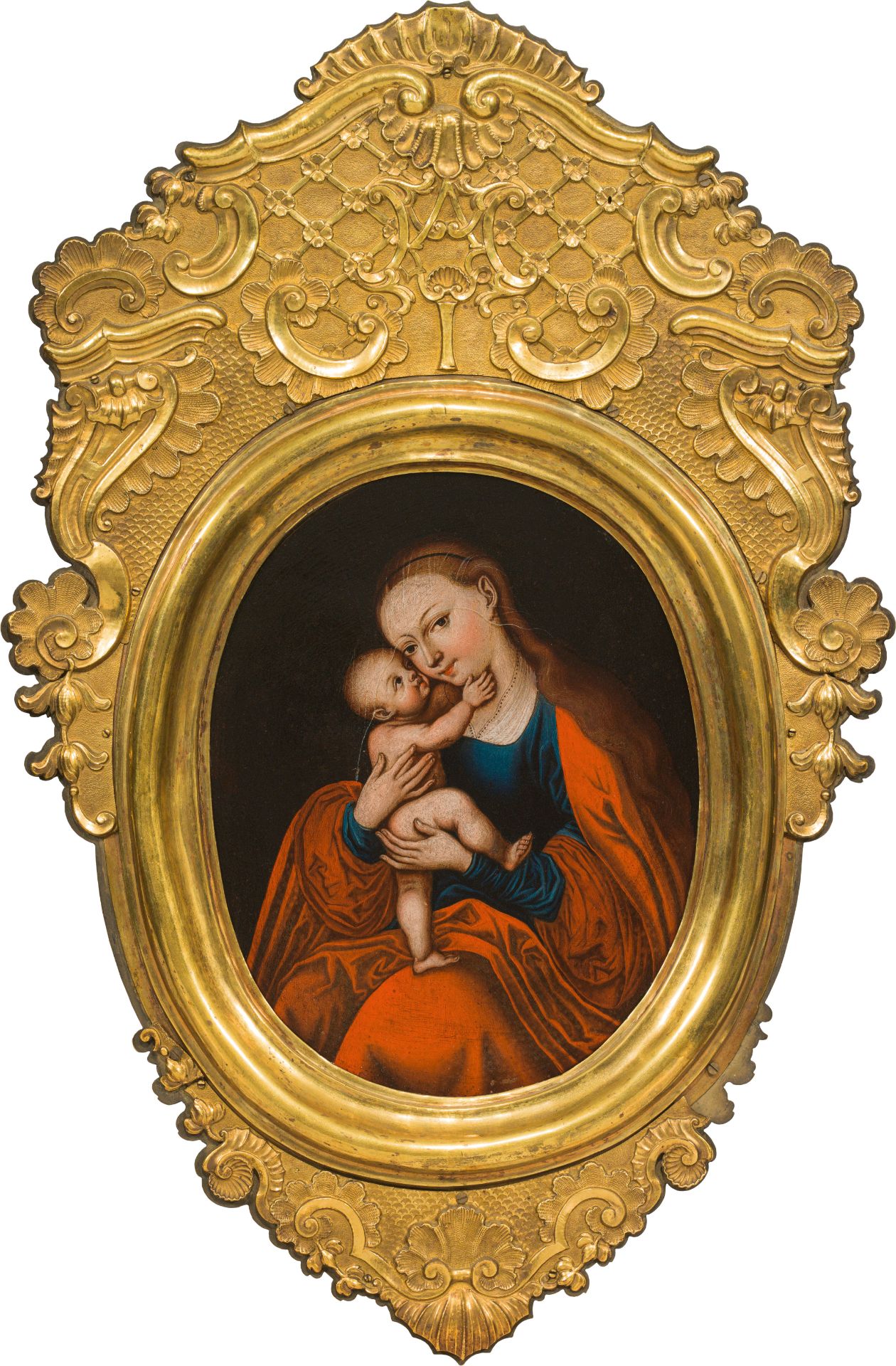 Baroque frame with grace image Marialhilf