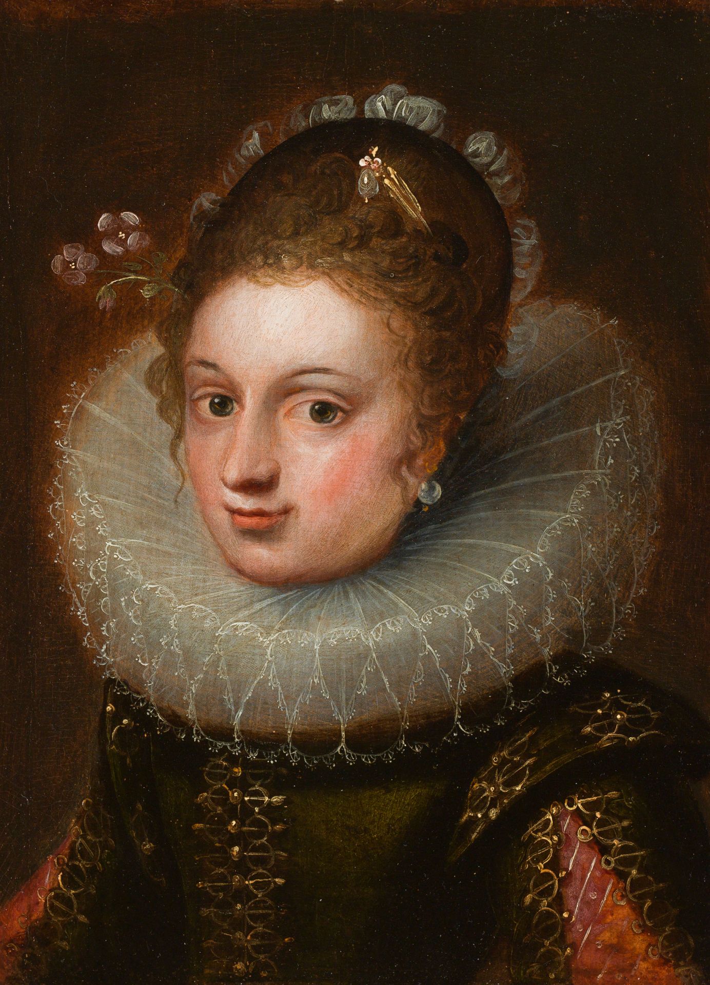 Attributed to Franz Pourbus the Younger : Portrait of a young lady