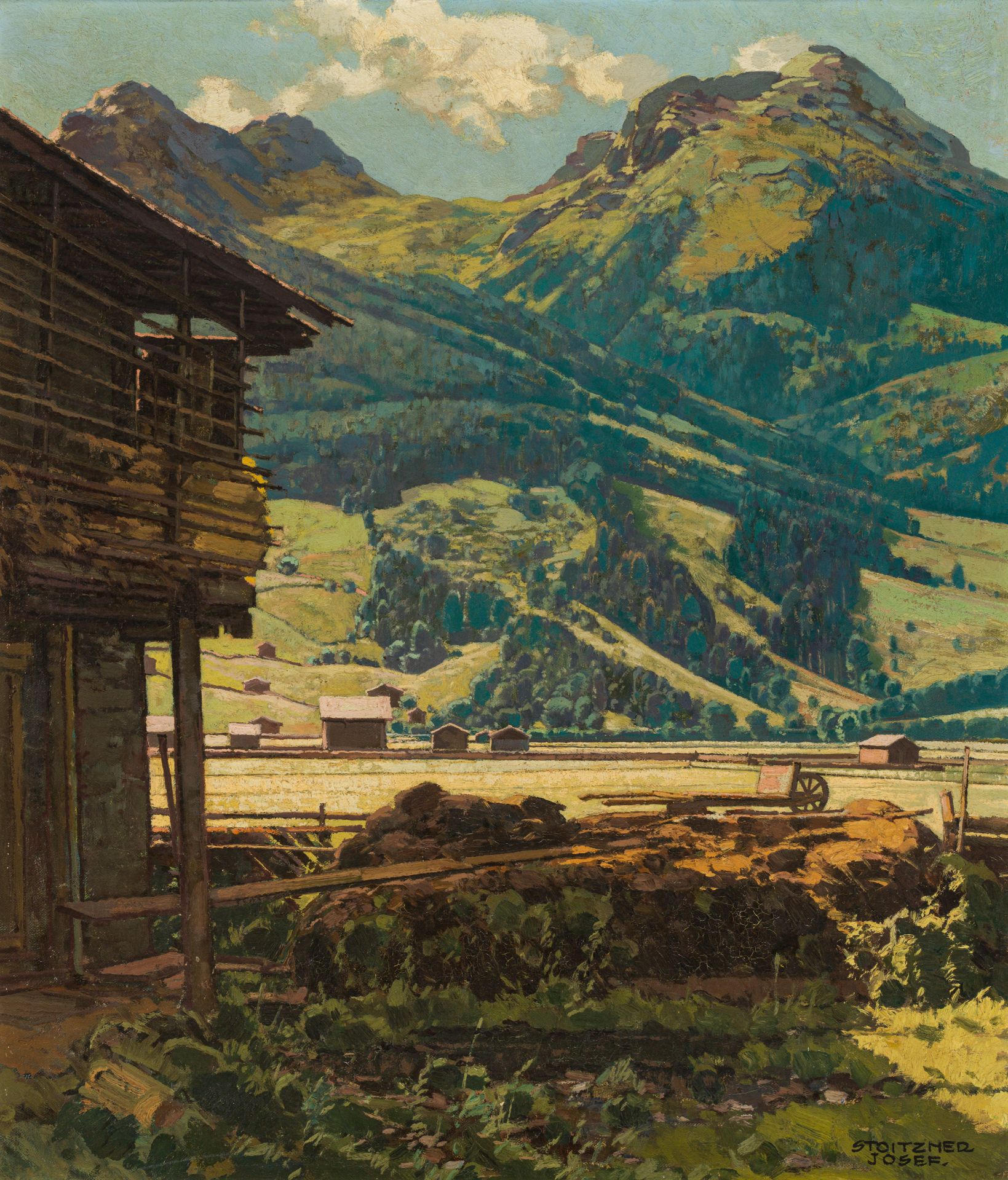 Josef Stoitzner: View from Bramberg to Zwölferkogel